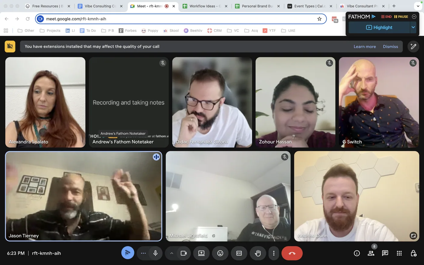Vibe Consultant live member call