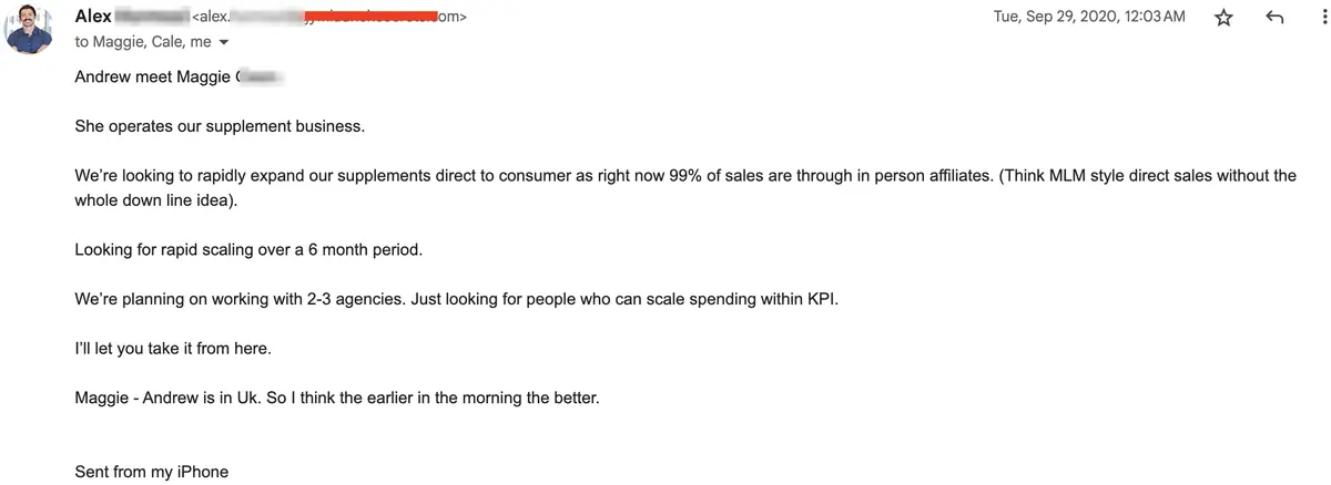 Vibe Consultant member post