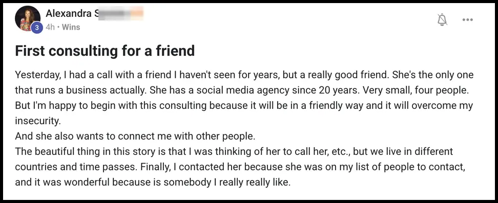 Vibe Consultant member post