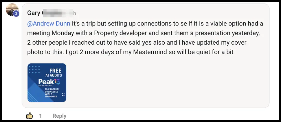 Vibe Consultant member post