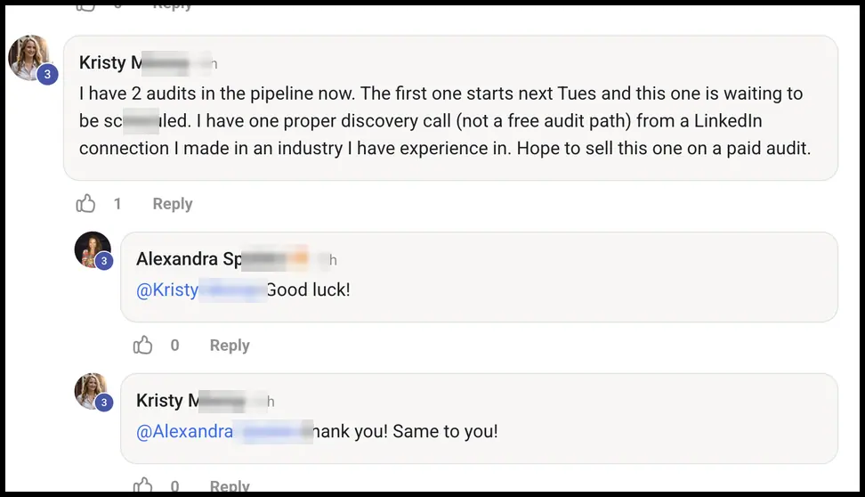 Vibe Consultant member post