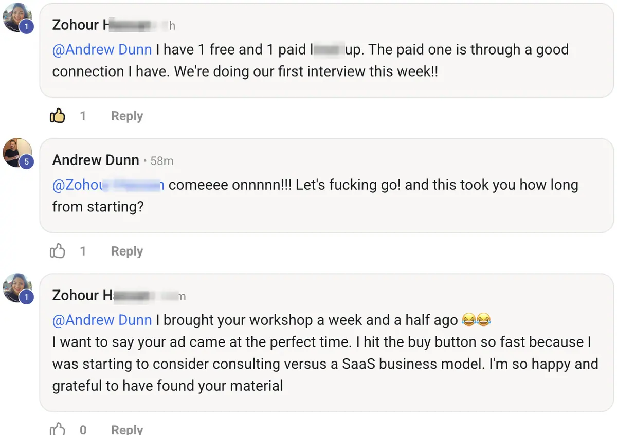 Vibe Consultant member post
