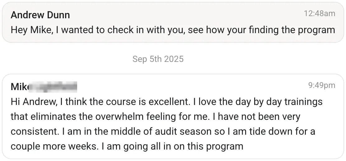 Mike L. posting inside the community