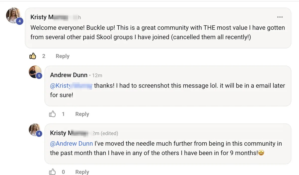 Vibe Consultant member post