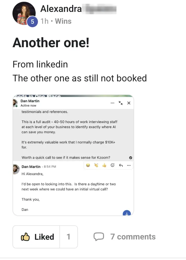 Vibe Consultant member post