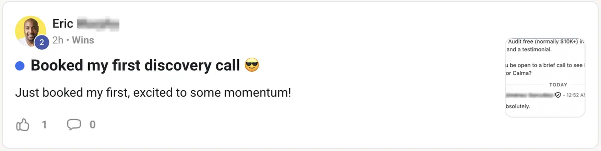 Vibe Consultant member post
