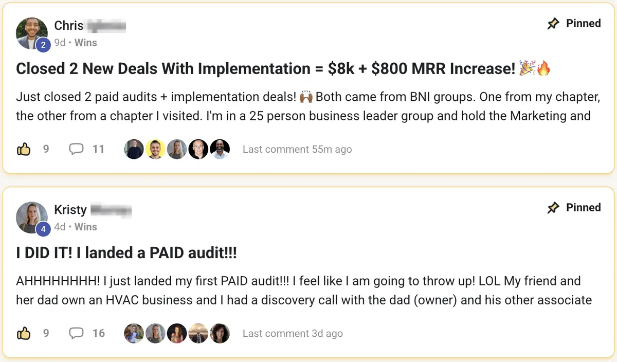 Vibe Consultant member post