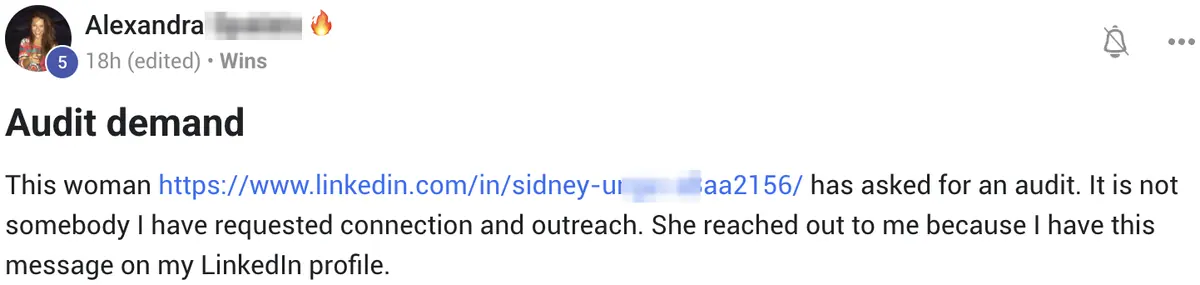 Vibe Consultant member post