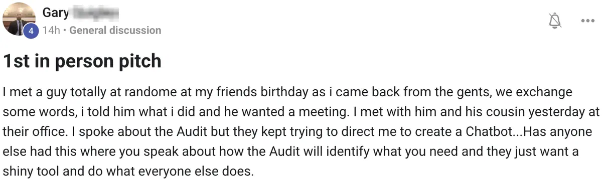 Vibe Consultant member post