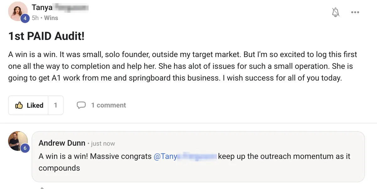 Vibe Consultant member post