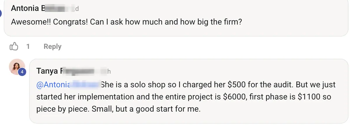 Vibe Consultant member post