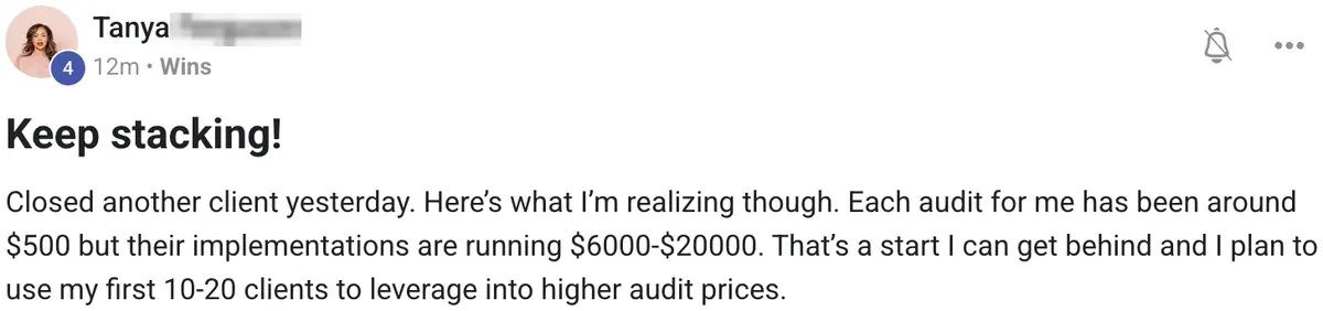 Vibe Consultant member post