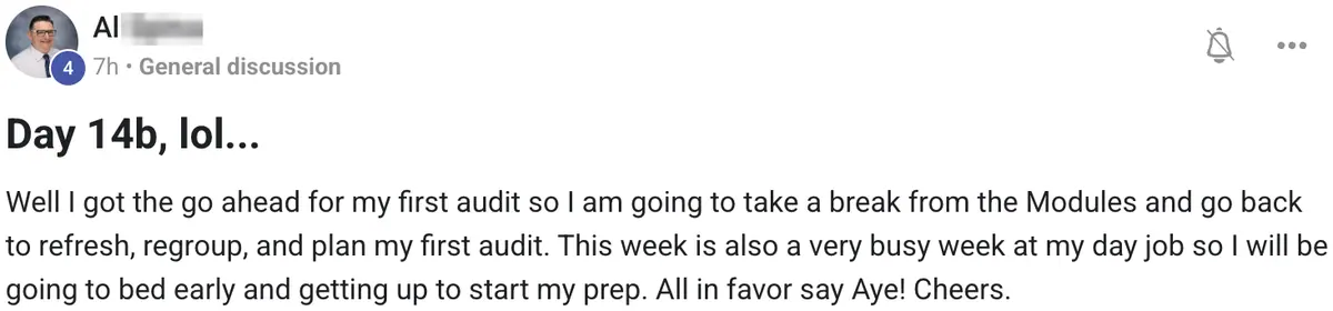 Vibe Consultant member post